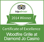 CERTIFICATE OF EXCELLENCE - WOODFIRE GRILLE